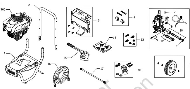 sears craftsman 020431-0 power washer replacement repair parts & manuals